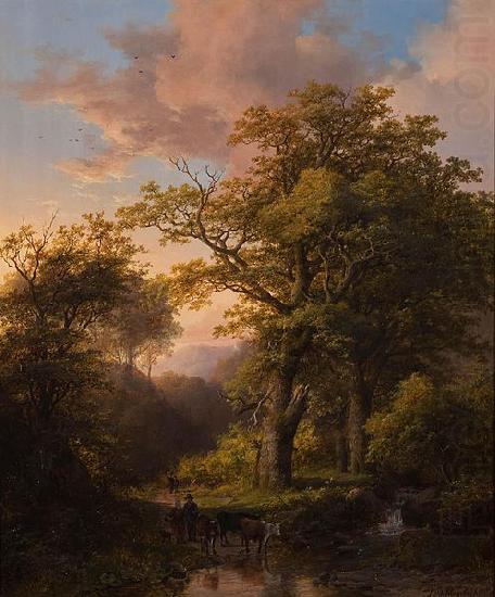 Johann Bernhard Klombeck A Forest Scene china oil painting image